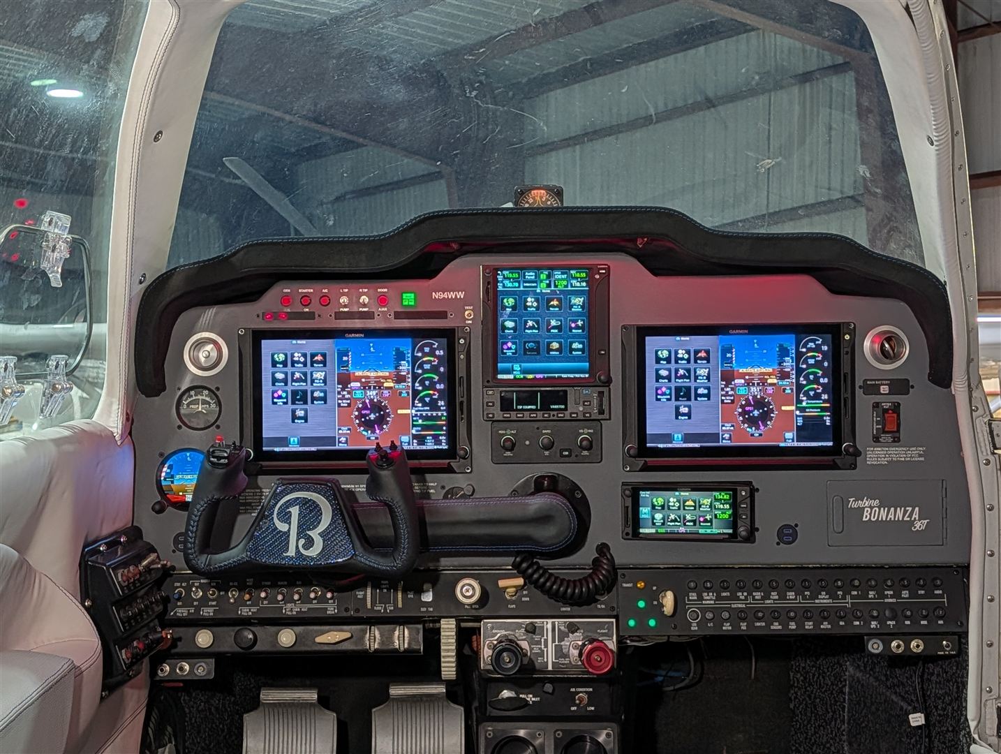 Turbine Bonanza cockpit